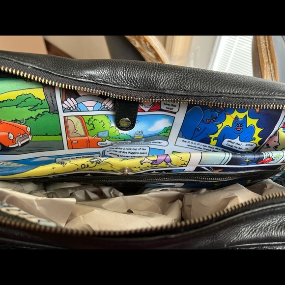 Simon Carter leather messenger bag - Picture 4 of 5